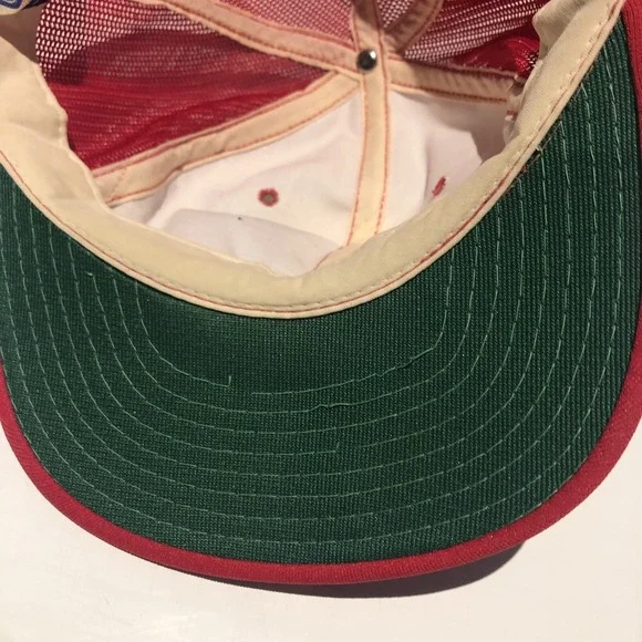 San Francisco 49ers Hat Snap Back 60s Used Rare Red White NFL‎ Made In The USA